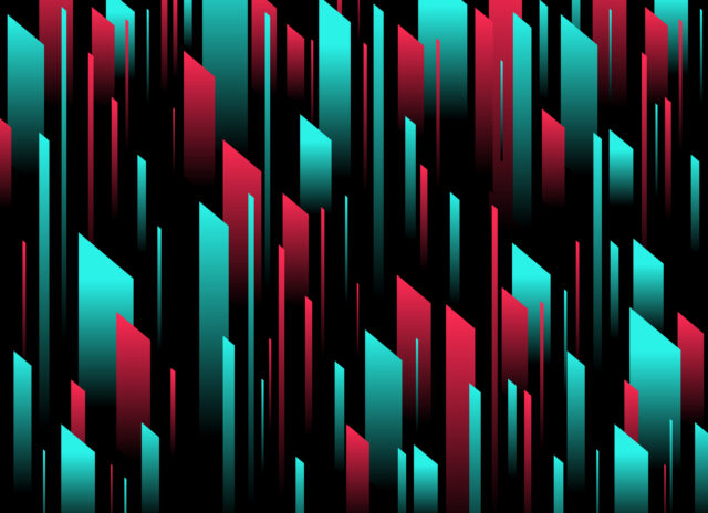Abstract glitch TikTok background. Vector illustration. Abstract background. Light. Futuristic blue red gradient vector black background contrast color border digital dynamic elegant. TikTok, tik tok